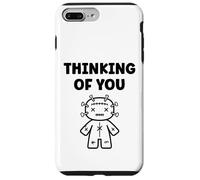 Halloween Horror Funny Quote Thinking of You Voodoo Doll Coque pour iPhone 7 Plus/8 Plus
