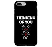 Halloween Horror Funny Quote Thinking of You Voodoo Doll Coque pour iPhone 7 Plus/8 Plus