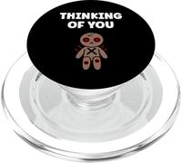 Halloween Horror Funny Quote Thinking of You Voodoo Doll PopSockets PopGrip pour MagSafe