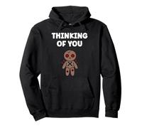 Halloween Horror Funny Quote Thinking of You Voodoo Doll Sweat à Capuche