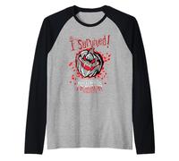 Halloween Horror Nights I Survived HHN Bloody Pumpkin Manche Raglan