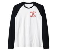 Halloween Horror Nights Never Go Alone Raven Front & Back Manche Raglan