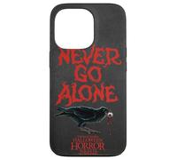 Halloween Horror Nights Raven Logo & Never Go Alone 2 Sided Coque pour iPhone 13 Pro
