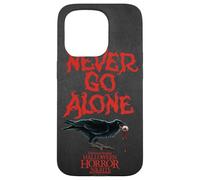 Halloween Horror Nights Raven Logo & Never Go Alone 2 Sided Coque pour iPhone 15 Pro