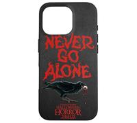 Halloween Horror Nights Raven Logo & Never Go Alone 2 Sided Coque pour iPhone 16 Pro