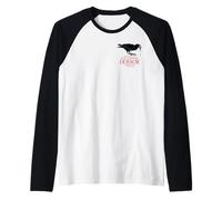 Halloween Horror Nights Raven Logo & Never Go Alone 2 Sided Manche Raglan