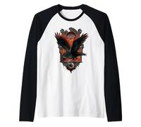 Halloween Horror Nights Raven with Eyeball Manche Raglan