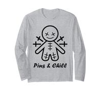 Halloween Horror pins and Chill Funny Voodoo Doll Manche Longue