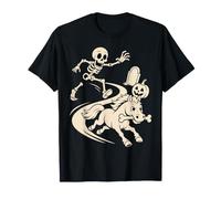 Halloween Horse Bone Thief Skeleton Spooky Season T-Shirt