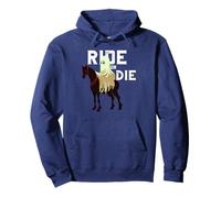 Halloween Horse Scary Ghost Boo Holiday - Ride Or Die Funny Sweat à Capuche