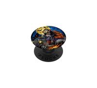 Halloween Hotrod Vampire Citrouille Lune Monstre Vintage PopSockets PopGrip Adhésif