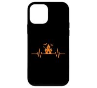 Halloween House Heartbeat EKG Line Halloween Coque pour iPhone 12 Mini