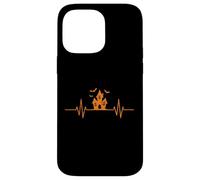 Halloween House Heartbeat EKG Line Halloween Coque pour iPhone 14 Pro Max
