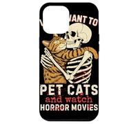 Halloween I Just Want to Pet Cats and Watch Horror Movies Coque pour iPhone 12 Pro Max