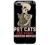 Halloween I Just Want to Pet Cats and Watch Horror Movies Coque pour iPhone 7 Plus/8 Plus