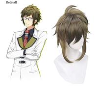 Halloween IDOLiSH7 perruque Cosplay Nikaidou Yamato cheveux synthétiques courts perruque vert foncé cheveux du visage pour Cosplay adulte