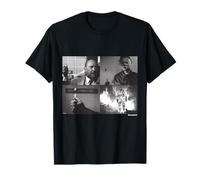 Halloween II Michael Myers and Dr Loomis Fire T-Shirt