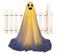 Halloween illuminé fantôme - fantôme gonflable, effrayant brillant | Décoration de fantôme d'éclairage pour porche , décoration de patio de capteur de mouvement pour configuration