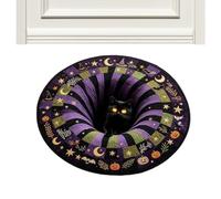 Halloween Illusion Door Mat Plush Non Slip Pumpkin Floor Rug