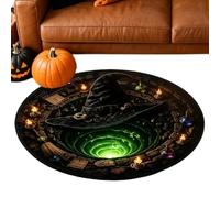 Halloween Illusion Mat - Spooky Optical Rug, 60x60cm Party Floor Decor