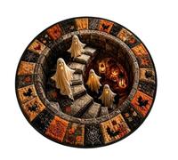 Halloween Illusion Rug | Haunted Optical Effect Abstract Carpet