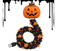 Halloween Indoor Projection Light - USB Plug-in LED Night Light with 8 Fest | 8 Halloween Projection Patterns (Included Lenses), 360° Flexible Gooseneck Tube, USB Plug-and-Play Power, Portable For Bedroo