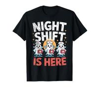 Halloween infirmière et médecin Night Shift is Here Ghost T-Shirt