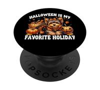 Halloween is My Favorite Holiday for Women Yorkshire Terrier PopSockets PopGrip Adhésif