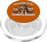Halloween is My Favorite Holiday Graphic for Yorkie Mom PopSockets PopGrip pour MagSafe