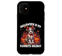 Halloween is My Favorite Season Dog Graphic for Pit Bull Mom Coque pour iPhone 11