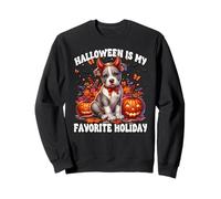 Halloween is My Favorite Season Dog Graphic for Pit Bull Mom Sweatshirt