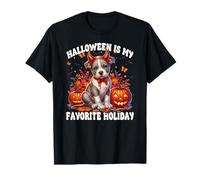 Halloween is My Favorite Season Dog Graphic for Pit Bull Mom T-Shirt