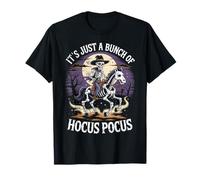 Halloween It's Just A Bunch of Hocus Pocus Squelette Cavalier T-Shirt