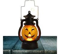 Halloween Jack- -Lantern - Jack- --Lanterne qui brille dans le noir avec motif de réaliste | Idéal pour les fêtes d'Halloween, la décoration de jardin et les expositions de maisons hantées