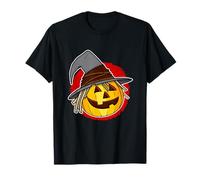 Halloween Jack o Lantern Citrouille avec Chapeau de sorcière T-Shirt