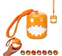 Halloween jack-o '-lantern, veilleuse rechargeable à tirette (1 pièces) | Drôle de lanterne jack-o ', veilleuse led pliable pour les décorations de fête