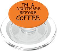 Halloween, Je suis Un Cauchemar Avant Le café pour Le café du Matin PopSockets PopGrip pour MagSafe