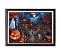 Halloween Jigsaw Puzzles, Educational Toys Board Game For Leisure, 1000 Pieces Halloween Haunted House Jigsaw Puzzles, Automne Decoration Indoor Family Party