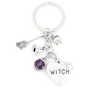 Halloween Keychain Sorcerer Sorcière Balais Porte-clés De Porte Clés Cale De Cale De Clé Clés De Suspendu Décor De Trousseau pour Hommes Femmes