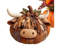 Halloween Kit de - de vache | Kit de bricolage en tissu | - Design, poids de 200 g, matériau doux, pour la décoration de table d'Halloween et la maison, projet d'art fait à la main