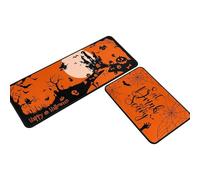 Halloween Kitchen Mat - Pumpkin Kitchen Rug, Non-Slip Kitchen Floor Mats | Spooky Decor Kitchens Rug, Under Sink Kitchen Runner Rug for Farmhouse Home Kitchen Bathroom 40x120cm/16x47 inches
