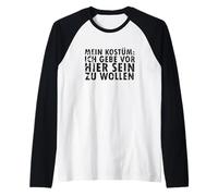 Halloween Kostüm : Ich Gebe Vor, Hier Sein Zu Wollen - Allemand Manche Raglan