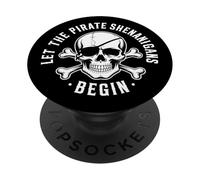 Halloween : Laissons Les manigances des Pirates Commencer ! - Skull Pirates PopSockets PopGrip Adhésif