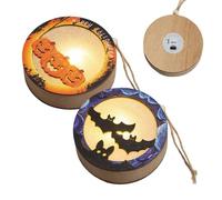 Halloween Lantern, Light-Up Bat Pumpkins Decoration, Battery Operated Set, Glowing Holiday Accent Lights, for Haunted House, Indoor Outdoor Tabletop, Bedroom, Party, and Carnival Decor