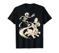 Halloween Lapin Os Thief Squelette Spooky Season T-Shirt