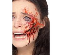Halloween Latex Prosthétique Plaie Kit Sang Maquillage Zombie Costume Accessoire