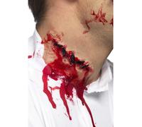 Halloween Latex Prosthétique Plaie Kit Sang Maquillage Zombie Costume Accessoire