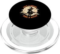 Halloween Les sorcières d'halloween sauvent Un Balai Montez Une sorcière PopSockets PopGrip pour MagSafe