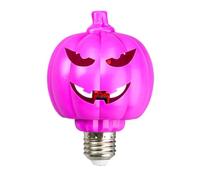 Halloween Light Bulbs - E27 Pumpkin Flickering LED | Festive Projection Lam | Dynamic Flame Flicker Effect, Standard Screw-In Base, For Porch & Haunted House Decor, High-Brightness Low-Decay Illumination