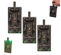 Halloween Light Switch Cover - Terror-Switch Gothic Lever Plate with Flip Handle, Horror Movie Themed Wall Decor for Haunted House & Spooky Home Decor(3Pcs)